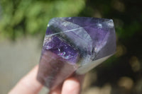 Polished Deep Purple Chevron Amethyst Points  x 4 From Zambia - Toprock Gemstones and Minerals 