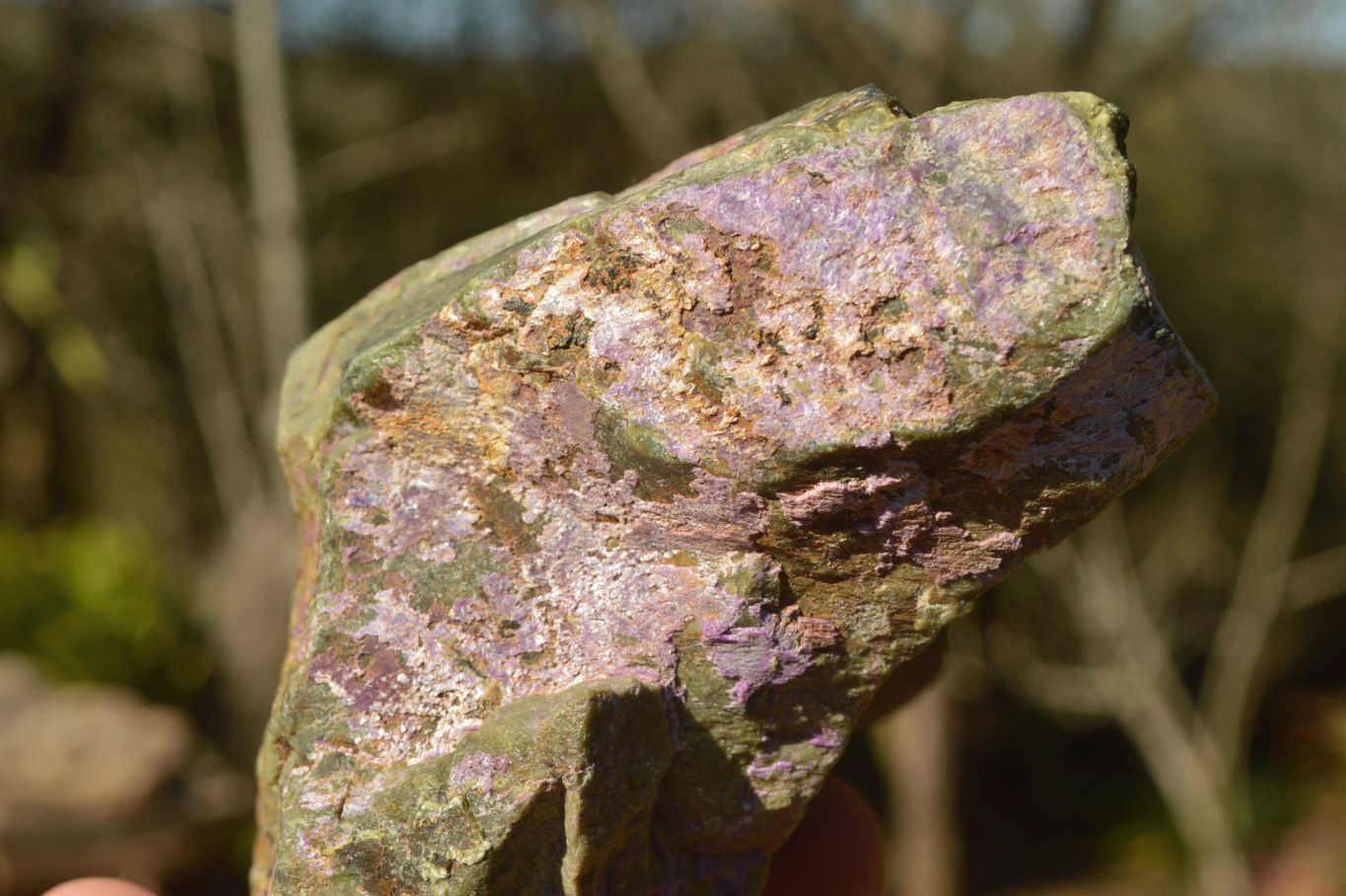 Natural Stichtite With Green Serpentine (Atlantisite) Specimens  x 3 From Southern Africa - TopRock