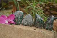 Polished Emerald In Matrix Standing Free Forms x 4 From Sandawana, Zimbabwe - TopRock