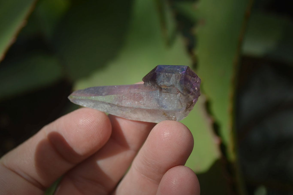 Natural Smokey Amethyst Quartz Crystals  x 35 From Chiredzi, Zimbabwe - Toprock Gemstones and Minerals 