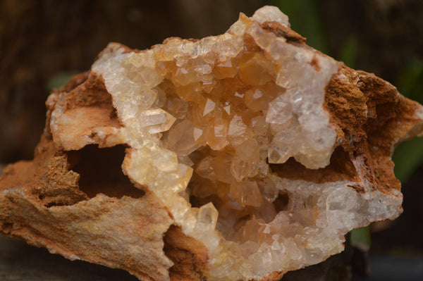 Natural Golden Limonite Quartz Clusters  x 3 From Zambia - TopRock