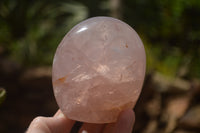 Polished Pink Rose Quartz Standing Free Forms x 2 From Ambatondrazaka, Madagascar - TopRock