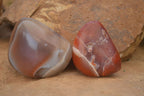 Polished Red Sache River Agate Nodules x 12 From Sashe River, Zimbabwe - Toprock Gemstones and Minerals 