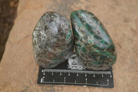 Polished Emerald In Matrix Standing Free Forms x 4 From Sandawana, Zimbabwe - TopRock