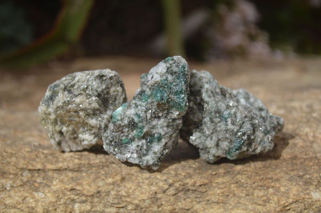 Natural Rare Emerald Mica In Matrix Cobbed Specimens x 20 From Mutoko, Zimbabwe - Toprock Gemstones and Minerals 