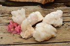 Natural Affordable White Quartz Clusters x 5 From Madagascar - TopRock