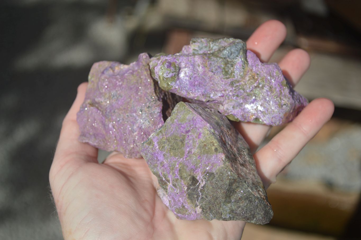 Natural Rough Stichtite Cobbed Specimens  x 12 From Barberton, South Africa - Toprock Gemstones and Minerals 