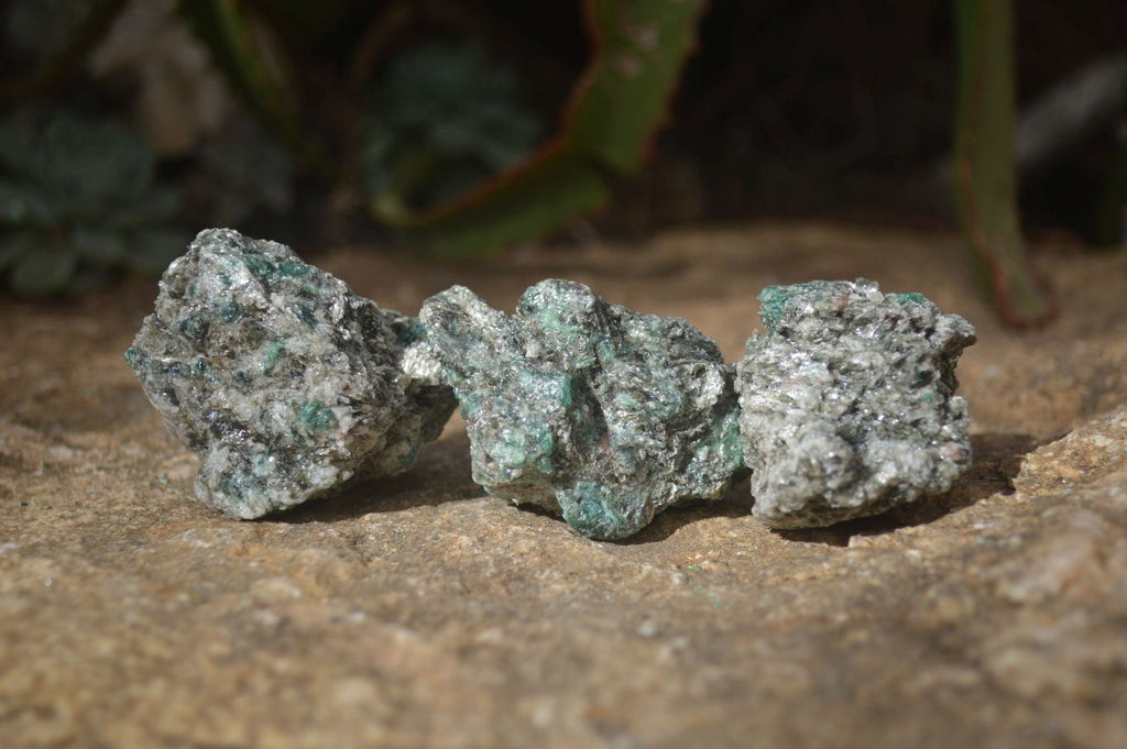 Natural Rare Emerald Mica In Matrix Cobbed Specimens x 20 From Mutoko, Zimbabwe - Toprock Gemstones and Minerals 