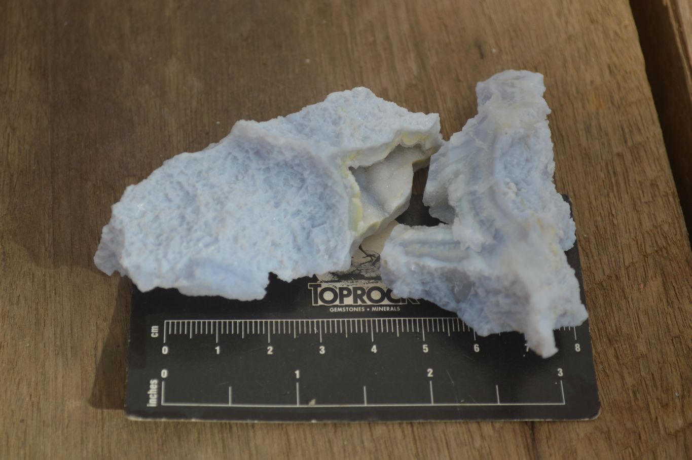 Natural Etched Blue Chalcedony Specimens x 35 From Nsanje, Malawi - Toprock Gemstones and Minerals 