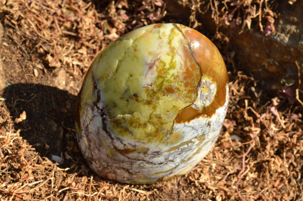 Polished Lovely Pair Of Green Opal Standing Free Forms  x 2 From Antsirabe, Madagascar - TopRock