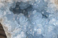Natural Blue Celestite Geode Specimen  x 1 From Sakoany, Madagascar - Toprock Gemstones and Minerals 
