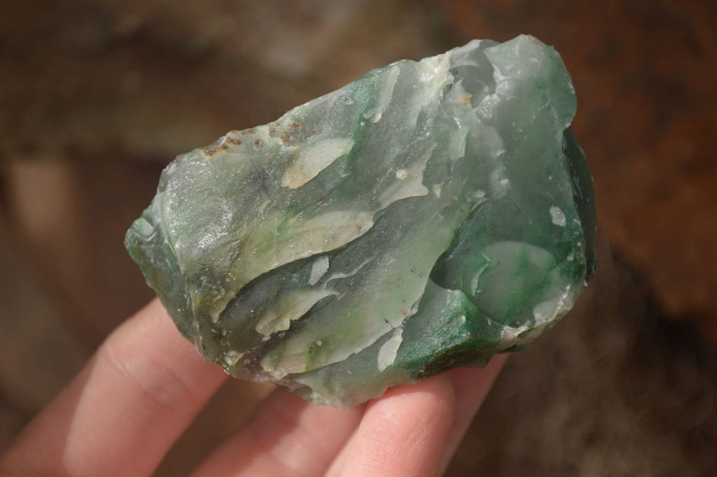 Natural Rough Jade Cobbed Specimens x 24 From Swaziland - Toprock Gemstones and Minerals 