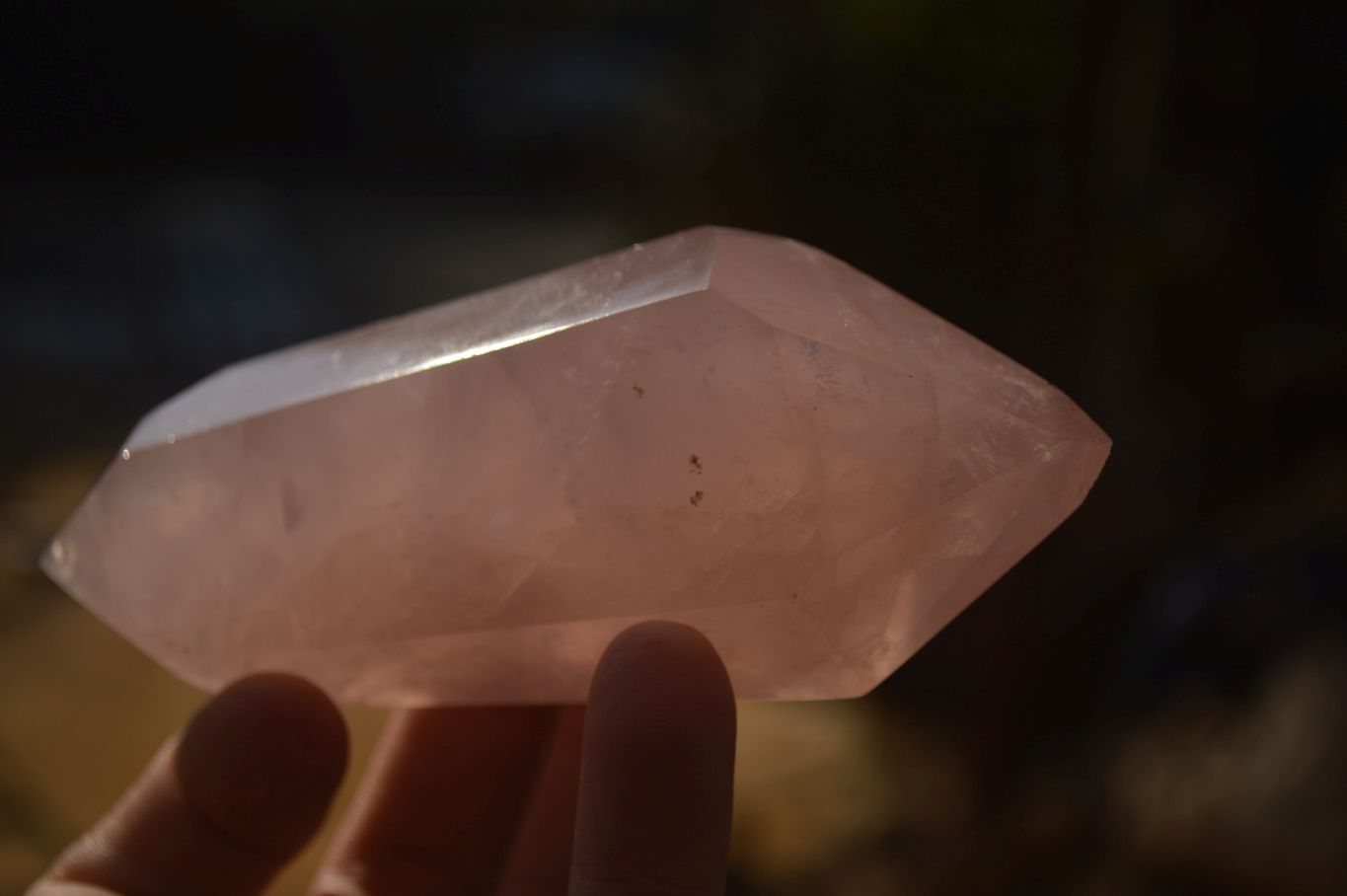 Polished Gemmy Double Terminated Rose Quartz Points x 4 From Ambatondrazaka, Madagascar - Toprock Gemstones and Minerals 