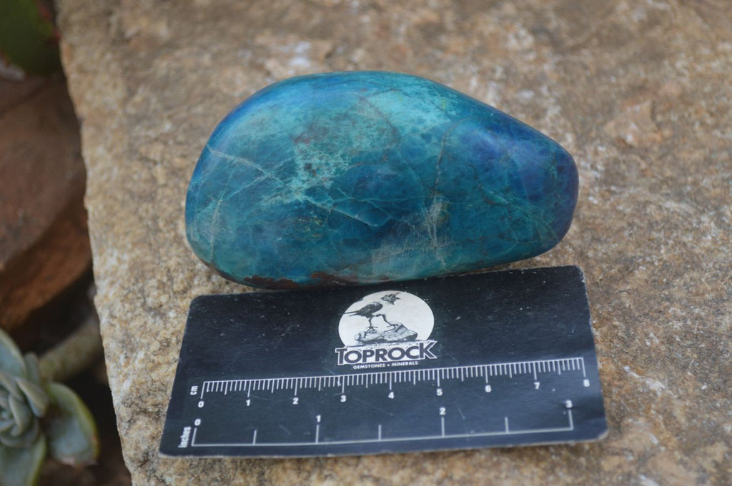 Polished Blue Shattuckite Free Forms  x 6 From Kaokoveld, Namibia - Toprock Gemstones and Minerals 