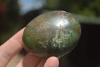 Polished Large Green Verdite Palm Stones  x 6 From Zimbabwe - TopRock