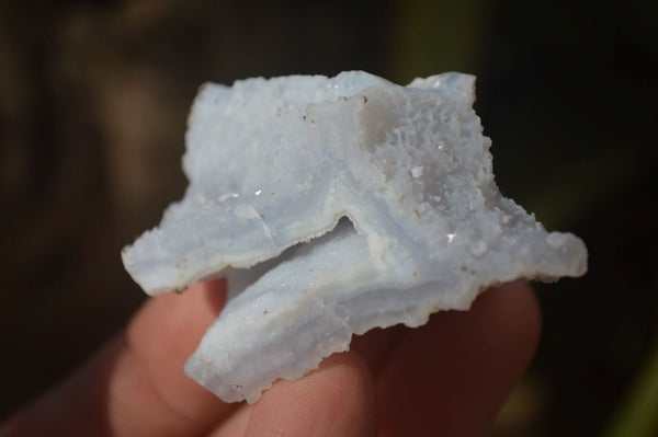 Natural Etched Blue Chalcedony Specimens x 35 From Nsanje, Malawi - Toprock Gemstones and Minerals 