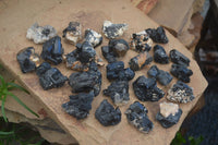 Natural Schorl Black Tourmaline Specimens  x 27 From Erongo, Namibia - Toprock Gemstones and Minerals 