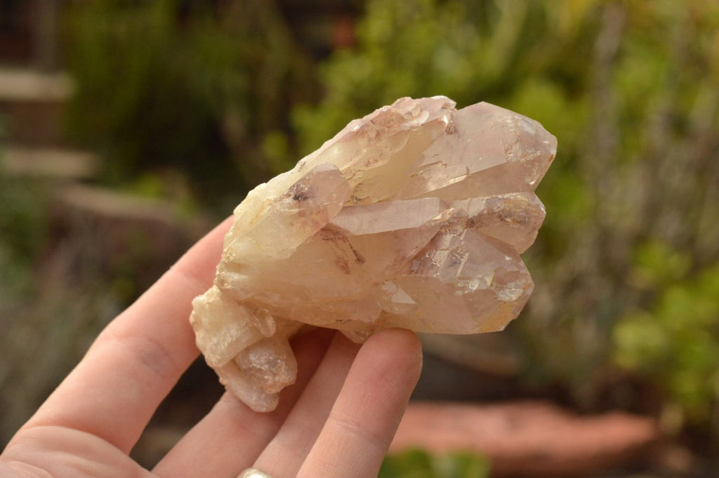 Natural Red Hematoid Phantom Quartz Clusters  x 4 From Zambia - TopRock