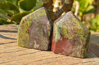Polished Dragon Bloodstone Points  (Bastite) x 3 From Tshipies, South Africa - TopRock