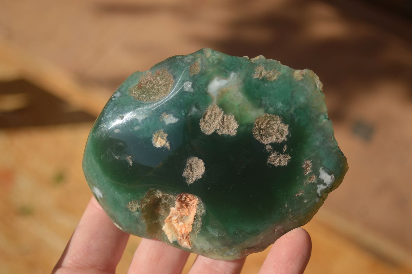 Polished On One Side Emerald Mtorolite Plates x 6 From Mutorashanga, Zimbabwe - Toprock Gemstones and Minerals 