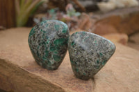 Polished Emerald In Matrix Standing Free Forms x 4 From Sandawana, Zimbabwe - TopRock