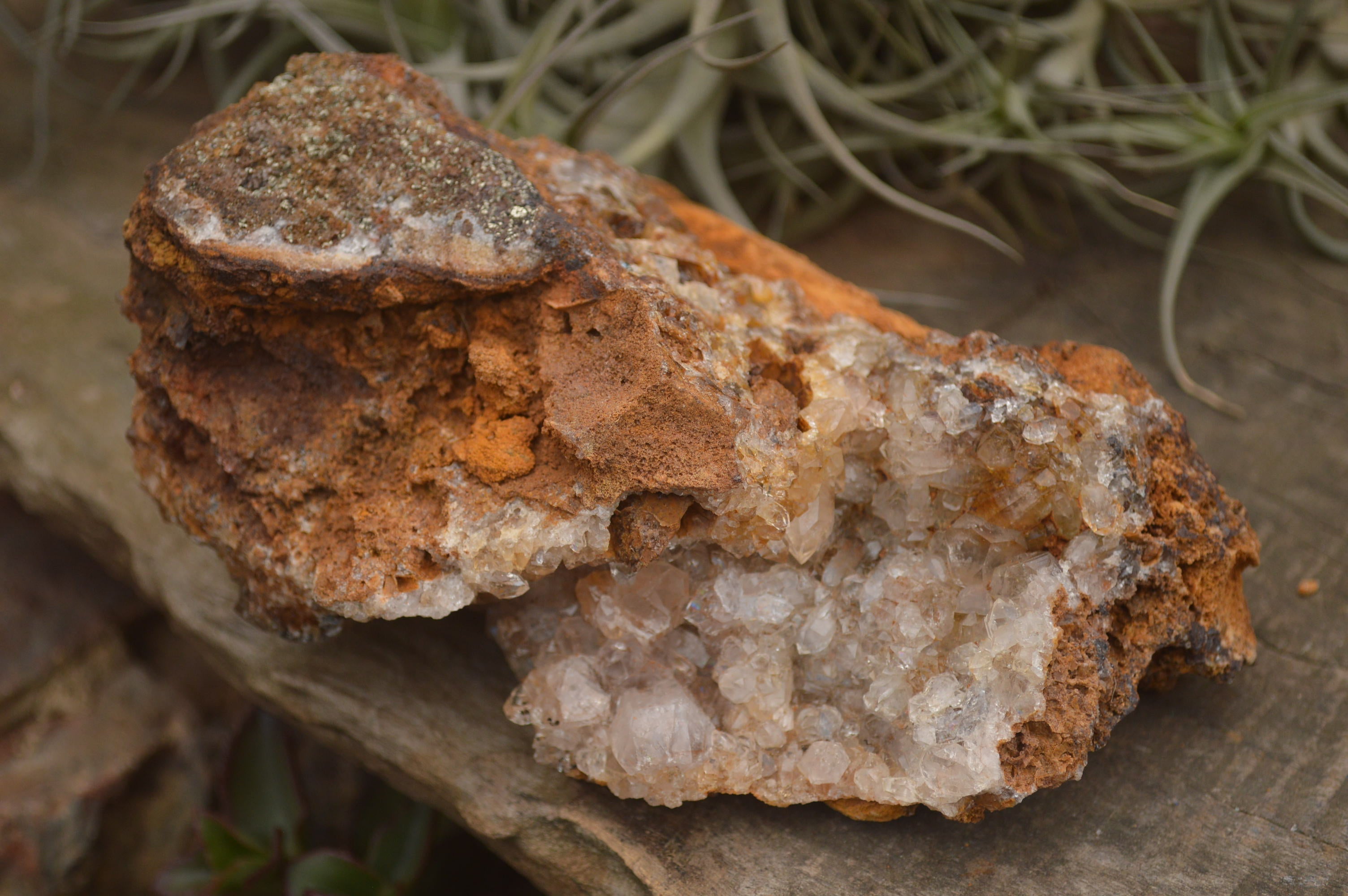 Natural Golden Limonite Quartz Clusters  x 3 From Zambia - TopRock