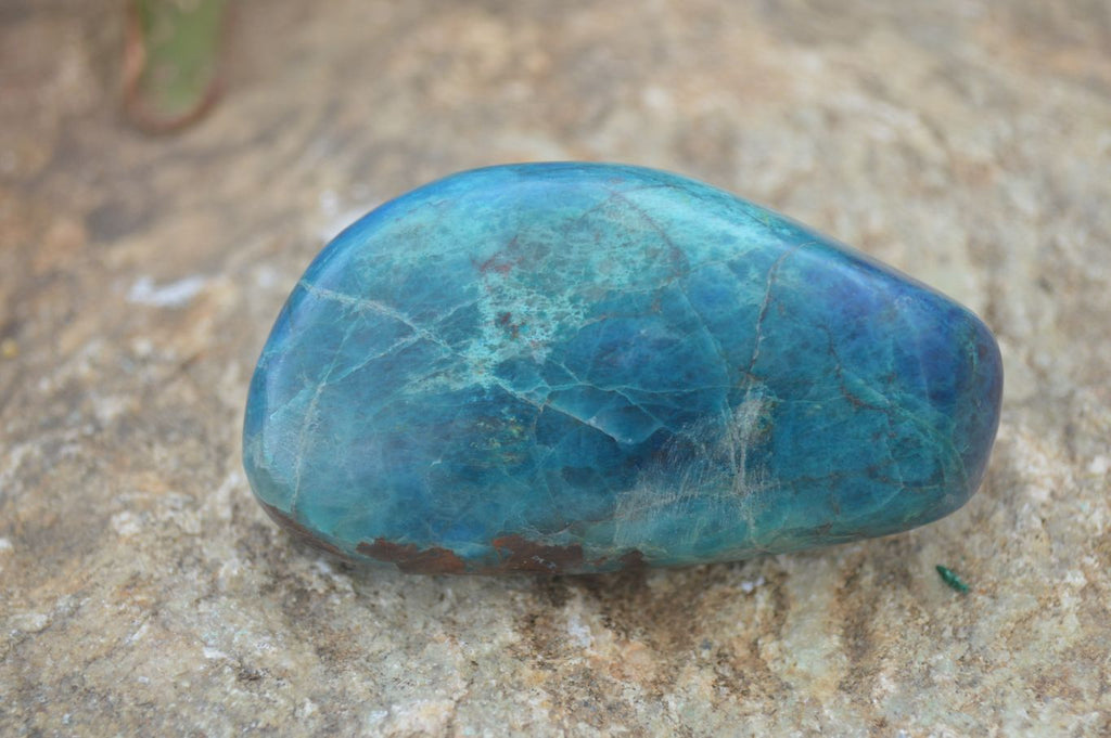 Polished Blue Shattuckite Free Forms  x 6 From Kaokoveld, Namibia - Toprock Gemstones and Minerals 