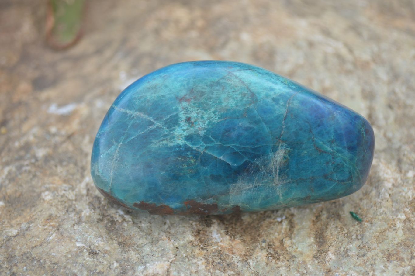 Polished Blue Shattuckite Free Forms  x 6 From Kaokoveld, Namibia - Toprock Gemstones and Minerals 