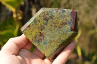 Polished Dragon Bloodstone Points  (Bastite) x 3 From Tshipies, South Africa - TopRock