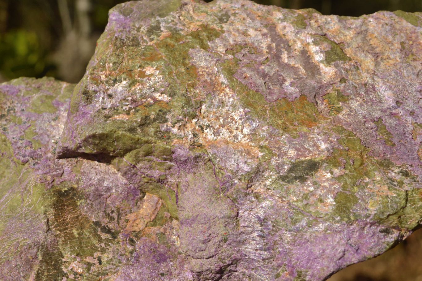 Natural Stichtite With Green Serpentine (Atlantisite) Specimens  x 3 From Southern Africa - TopRock