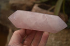 Polished Gemmy Double Terminated Rose Quartz Points x 4 From Ambatondrazaka, Madagascar - Toprock Gemstones and Minerals 