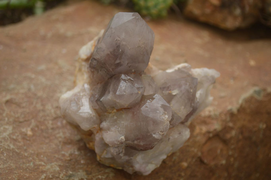 Natural Red Hematoid Quartz Clusters x 2 From Karoi, Zimbabwe - Toprock Gemstones and Minerals 