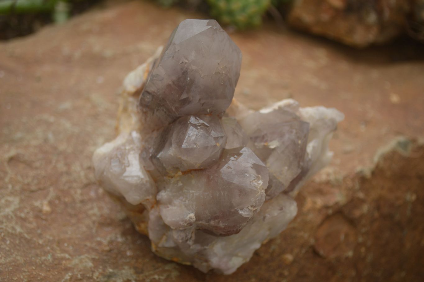 Natural Red Hematoid Quartz Clusters x 2 From Karoi, Zimbabwe - Toprock Gemstones and Minerals 