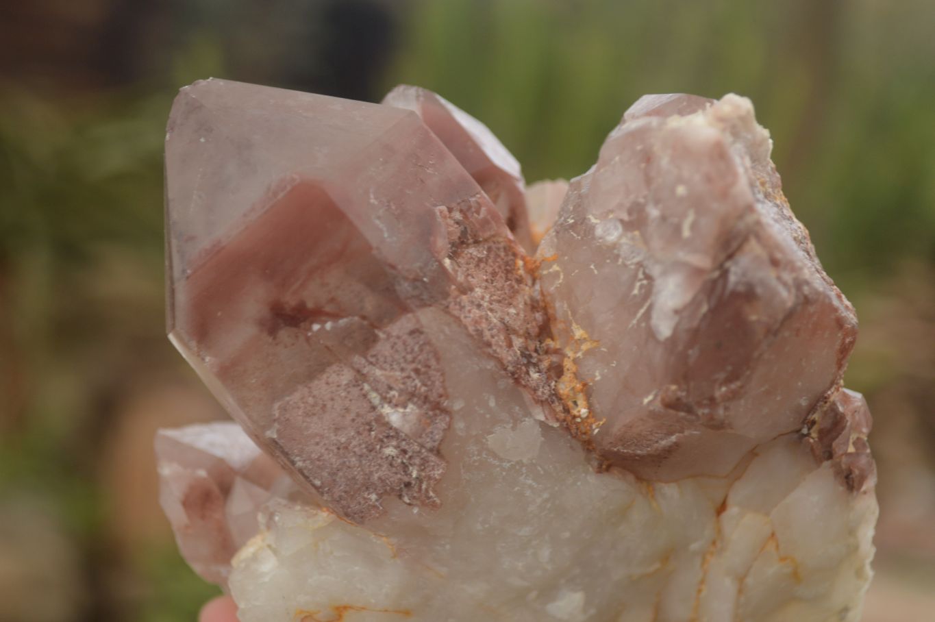 Natural Red Hematoid Quartz Clusters x 2 From Karoi, Zimbabwe - Toprock Gemstones and Minerals 