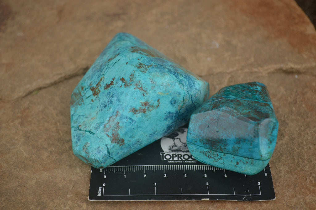 Polished Blue Shattuckite Free Forms  x Sold Per 1Kg From Kaokoveld, Namibia - TopRock