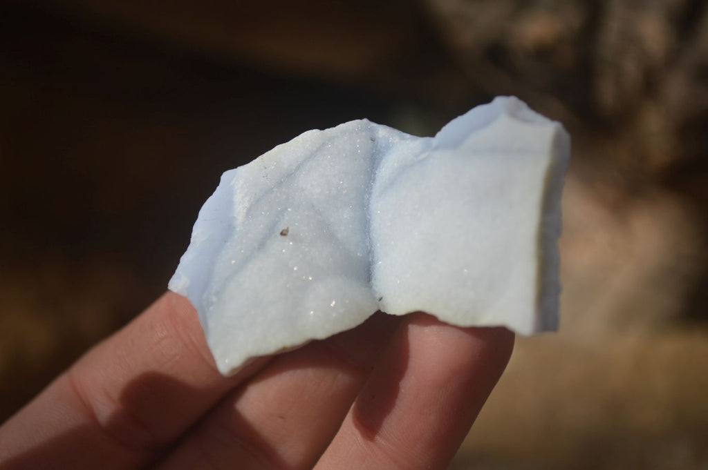 Natural Etched Blue Chalcedony Specimens x 35 From Nsanje, Malawi - Toprock Gemstones and Minerals 