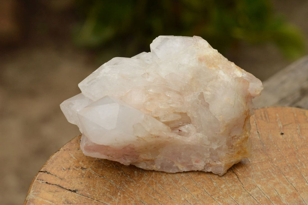 Natural Affordable White Quartz Clusters x 5 From Madagascar - TopRock