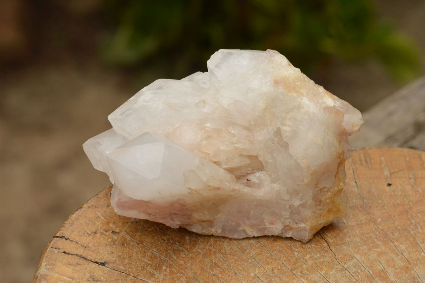 Natural Affordable White Quartz Clusters x 5 From Madagascar - TopRock