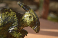 Polished  Leopard Stone Dinosaur Carvings x 2 From Zimbabwe - Toprock Gemstones and Minerals 