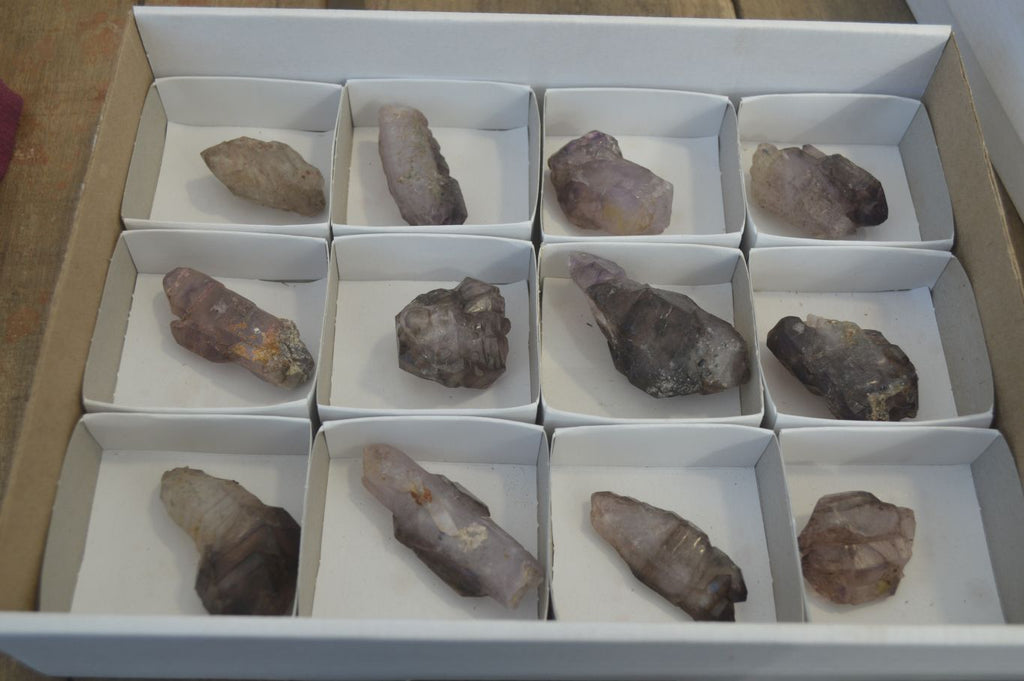 Natural Amethyst Crystals  x 12 From Chiredzi, Zimbabwe - Toprock Gemstones and Minerals 