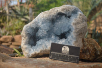 Natural Blue Celestite Geode Specimen  x 1 From Sakoany, Madagascar - Toprock Gemstones and Minerals 