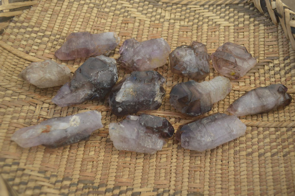 Natural Amethyst Crystals  x 12 From Chiredzi, Zimbabwe - Toprock Gemstones and Minerals 