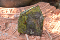 Polished Dragon Bloodstone Points  (Bastite) x 3 From Tshipies, South Africa - TopRock