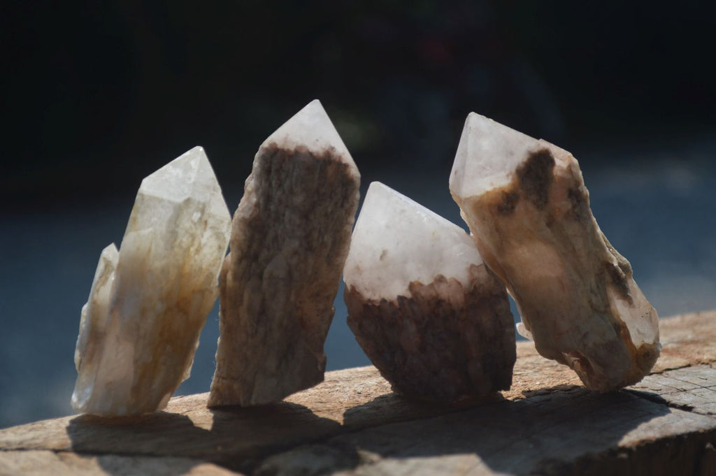 Natural Pineapple Candle Quartz Crystals  x 35 From Antsirabe, Madagascar - Toprock Gemstones and Minerals 