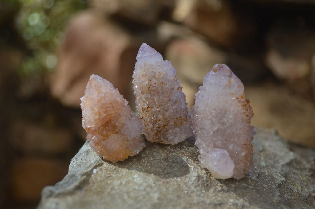 Natural Spirit Ametrine Quartz Crystals x 20 From Boekenhouthoek, South Africa - Toprock Gemstones and Minerals 