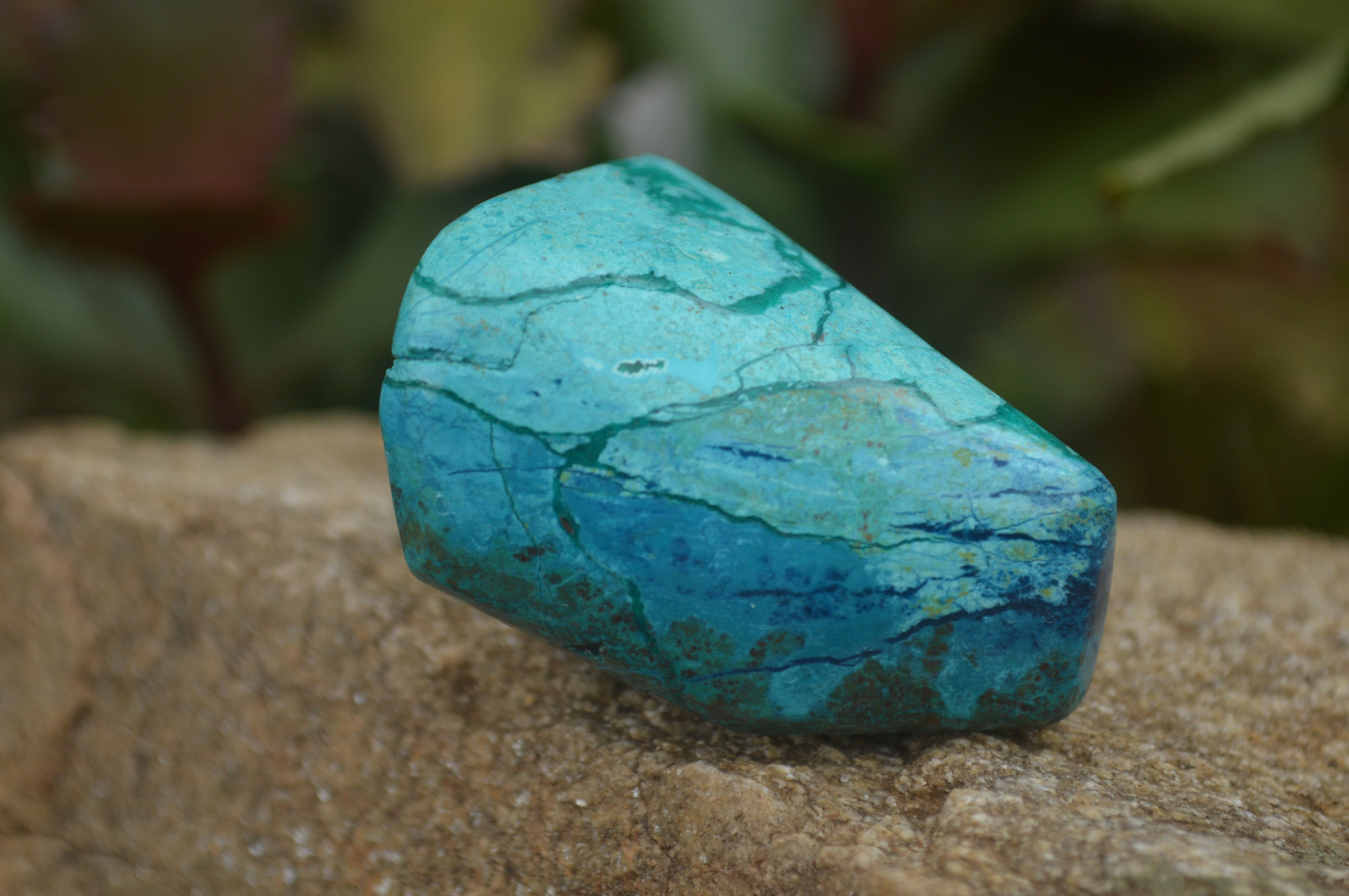 Polished Blue Shattuckite Free Forms  x Sold Per 1Kg From Kaokoveld, Namibia - TopRock