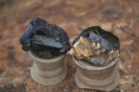 Natural Schorl Black Tourmaline Specimens  x 27 From Erongo, Namibia - Toprock Gemstones and Minerals 