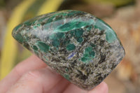 Polished Emerald In Matrix Standing Free Forms x 4 From Sandawana, Zimbabwe - TopRock