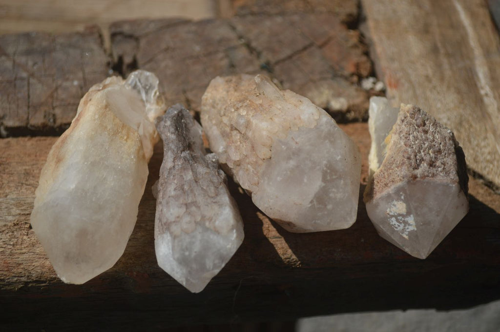 Natural Pineapple Candle Quartz Crystals  x 35 From Antsirabe, Madagascar - Toprock Gemstones and Minerals 