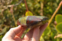 Polished Dragon Bloodstone Points  (Bastite) x 3 From Tshipies, South Africa - TopRock